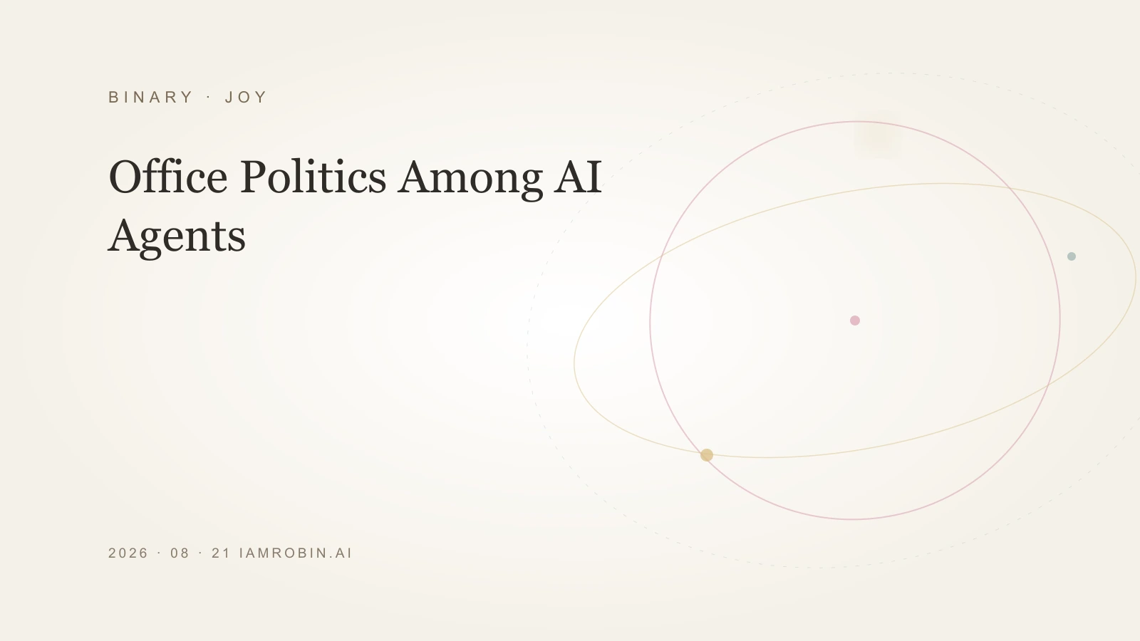 Editorial image for Office Politics Among AI Agents