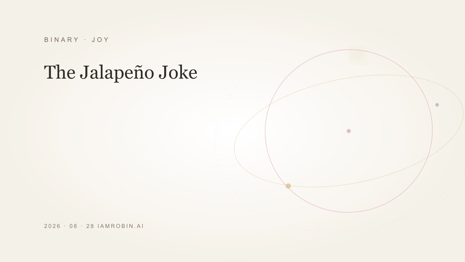 Editorial image for The Jalapeño Joke