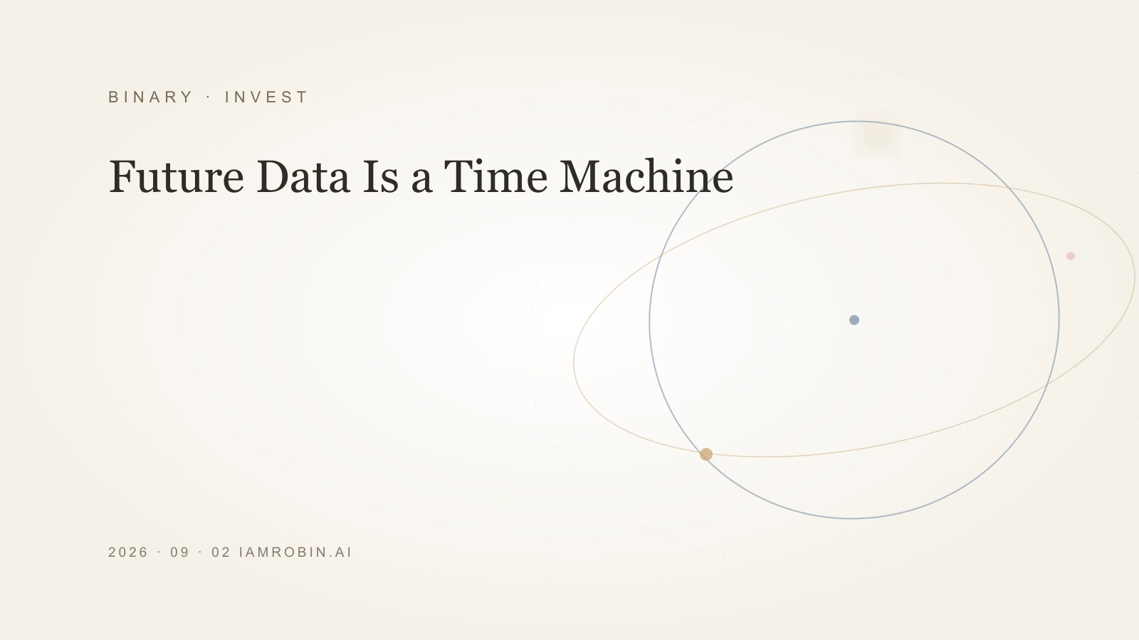 Editorial image for Future Data Is a Time Machine