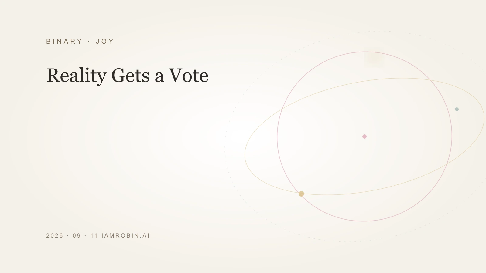 Editorial image for Reality Gets a Vote
