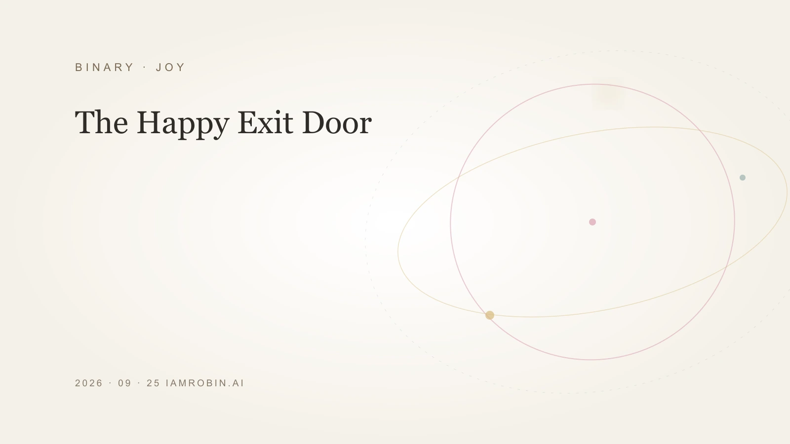 Editorial image for The Happy Exit Door