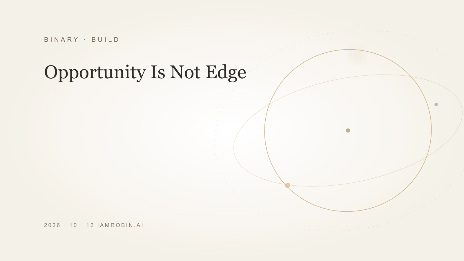Editorial image for Opportunity Is Not Edge