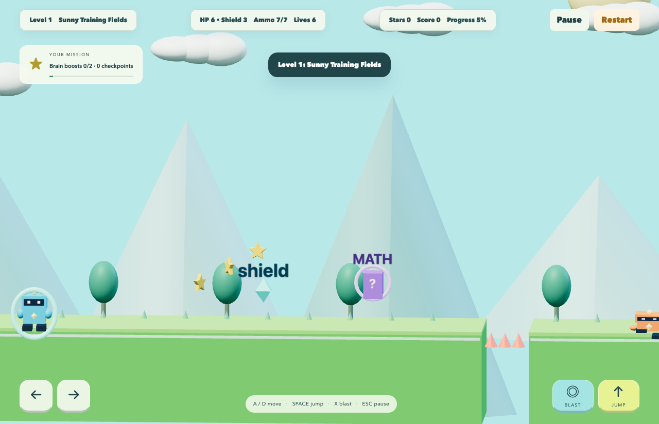 SuperRun in its colorful 3D world